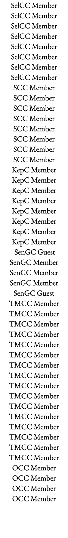 SelCC Member SelCC Member SelCC Member SelCC Member SelCC Member SelCC Member SelCC Member SelCC Member SCC Member SC   