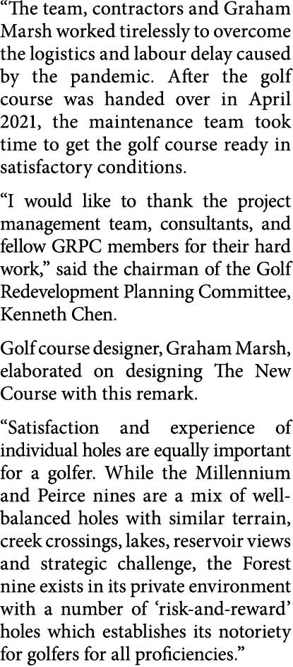  The team, contractors and Graham Marsh worked tirelessly to overcome the logistics and labour delay caused by the pa   